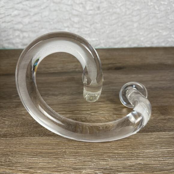 Dorothy Thorpe Modern Classic Chic Twisted Lucite Candle Holder Vintage - Picture 9 of 10